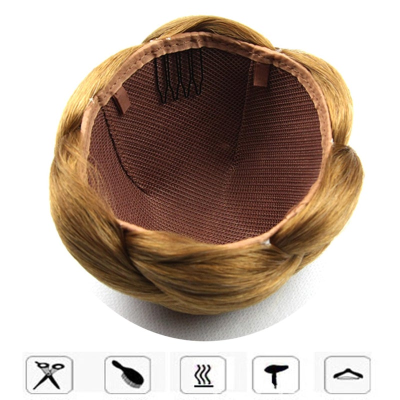 Funyn Synthentic Hair Bun Donut Braided Hair Chignon Hairpieces Accessories Large Size 6Colors Available (#2005) - Image 3